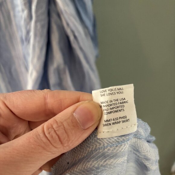 Show Me Your Mumu Siren Wrap Skirt Periwinkle - Picture 5 of 6